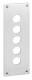 Schneider Electric XAPE305 Schneider Einbauplatte 72x204mm 5Bohrungen horizontal Alu elox.