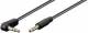 Goobay 67784 3.5mm jack connection cable - 3.5 mm jack plug (3-pin, Stereo)> 3.5 mm jack plug (3-pin, Stereo) 90 °