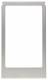 Berker 13202204 designer frame square large version accessories stainless steel