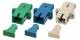LWL-Kupplung,SC-Buchse/SC-Buchse, 9/125u Singlemode, simplex, PVC, Keramikhülse, blau,