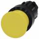 Siemens 3SU10001AD300AA0 mushroom push button 22mm round yellow 30mm