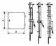 Schneider Electric NSYVA2710MA Schneider Kunststofffenster mit klappbarem trans. Deckel L78xB200xT25