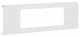 Hager BRA1203R79016 3-fold panel for UP with aluminum frame OT120mm traffic white