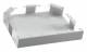 Hager DABA5008079016 T-piece concealed sheet steel 50x80mm traffic white