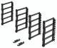 Rittal 7111224 DK Cable routing bars, 482.6 mm (48,3 cm ( 19 inch )) attachment, 4 U