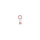 Pilz 1S000007 PES test lead 4mm p-rd Verbindungskabel hochfl. isol. 1m rot