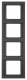 Berker 13437006 Rahmen 4fach K.1 anthrazit,matt