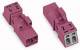 WAGO 890-292 Stecker ohne Zugentlastungsgehäuse 2p 0.25-1.5qmm pink