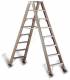 Cimco 146508 stepladder , 2x8 stages GRP LEGS IN C PROFILE