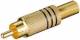 Goobay 11617 RCA plug - gold plated with kink protection