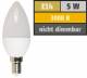 LED candle lamp McShine, E14, 5W, 380 lm, 3000K, warm white