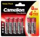 Mignon-Batterie CAMELION Pus Alkaline 1,5 V, LR6 Typ AA, 8+4 er-Blister