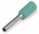 RED wire end sleeves DIN 46228 part 4 0.34qmm 6mm insulated turquoise