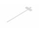 ALLNET 48,3 cm ( 19 Zoll )zbh. Kabelbinder, mit Markierfläche, L100xB2,5mm, 100er Pack, Transparent, Synergy 21,