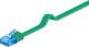 Goobay 96319 CAT 6a Flach-Patchkabel, U/UTP, Grün - Kupfermaterial