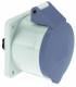 Bals CEE straight mounted receptacle 13007, blue 32A 3p 6h 200-250V 50/60Hz IP44