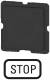 Moeller 063748 EATON 112TQ25 Tastenplatte schwarz STOP 