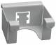 Hager DABZADFLR9006 adapter hose, f.DAB steel white aluminum