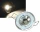 LED recessed spotlight McShine ''LES-431,8 cm ( 170 inch ), 1W LED, 67mm-Ø, warm white