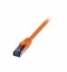 Patch cable RJ45, CAT6A 500Mhz, 0.5m, orange, S-STP(S/FTP), TPE(Superflex), AWG26, Synergy 21
