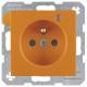Berker 6765091914 Steckdose mit Schutzkontakt+KO-LED S.1/B.3/B.7 orange matt