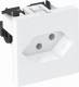 OBO Bettermann 6117200 SKS OBO Swiss standard socket 2-CH 50V 10/16A pure white