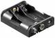 Goobay 11984 Batteriehalter , 3x Mignon ''AA'' - mit Druckknopfanschluss
