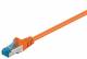 Goobay 95605 CAT 6a Patchkabel, S/FTP (PiMF), Orange - LSZH halogenfrei, Kupfer