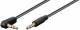 Goobay 67782 3.5mm jack connection cable - 3.5 mm jack plug (3-pin, Stereo)> 3.5 mm jack plug (3-pin, Stereo) 90 °