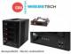 CRU DataPort 35450-0634-2000 CRU / Wiebetech - RTX Secure 410-NJ - 4-bay JBOD tower - AES256 encryption - 3 keys - 2x SFF-8470 - 4TB - NTFS - US