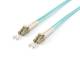 Equip fiber optic patch cable LC->LC 30.00m multimode duplex OM3 turq polybag