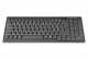 DIGITUS Tastatur für TFT-Konsolen schwarz, Kabel,schweiz