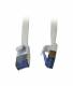 Patchkabel RJ45, CAT6A 500Mhz, 1,5m, weiss, U/FTP, flach, AWG32, Synergy 21