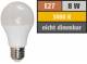 LED Glühlampe McShine, E27, 8W, 650lm, 3000K, warmweiß
