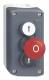 Schneider Electric XALD328 housing, +3 button 