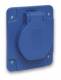 Schneider Electric PKS62B Schneider Schukosteckdose blau 2p+E 10/16A 250V für DE IP54 65x85mm