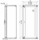 Schneider Electric NSYID166 Schneider SF/SM Innentür Volltür 1600x600mm