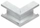 Niedax GKA170-78T80R channel devices outside corner , 170x80mm pure white