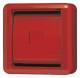 Jung 860WGLRT Abdeckung mit Glasscheibe rote Wippe+Lichtaustrittsfenster WG800