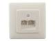 Rutenbeck 13010255 IAE/UAE8/8 (4/4) UP 2x4-pin, ISDN unit pearl white