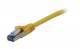 Patch cable RJ45, CAT6A 500Mhz, 15m, yellow, S-STP (S/FTP), component tested (GHMT certified), AWG26, Synergy 21