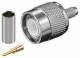 Goobay 10602 TNC-Crimp-Stecker mit Gold-Pin - für RG 58 Kabel