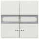 Siemens 5TG7157 Rocker with window shield, DELTA style Titanium white