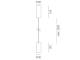 MoltoLuce 684-00606054955dv1 DARK NIGHT XS HANGING LAMP made of matt white aluminum