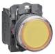 Schneider Electric XB5AW3565 illuminated pushbutton SE, yellow flat BA9s 2.4W 250V Kunst.D22mm