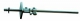 MIB Messzeuge 05057010 Marking gauge with mm scale with round rod, square