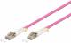 Goobay 95934 LWL Kabel, Multimode (OM4) Violett - LC-Stecker (UPC) / LC-Stecker (UPC)