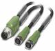 Phoenix Contact 1671344 Sensor/Actuator cable - SAC-3P-M12Y/2X0,6-PUR/M 8FS - 