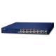 PLANET 24-Port 10/100TX 802.3at PoE + 2-Port Gigabit TP/SFP