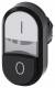 Siemens 3SU10013BB610AK0 double push button illuminated 22mm round white I black O